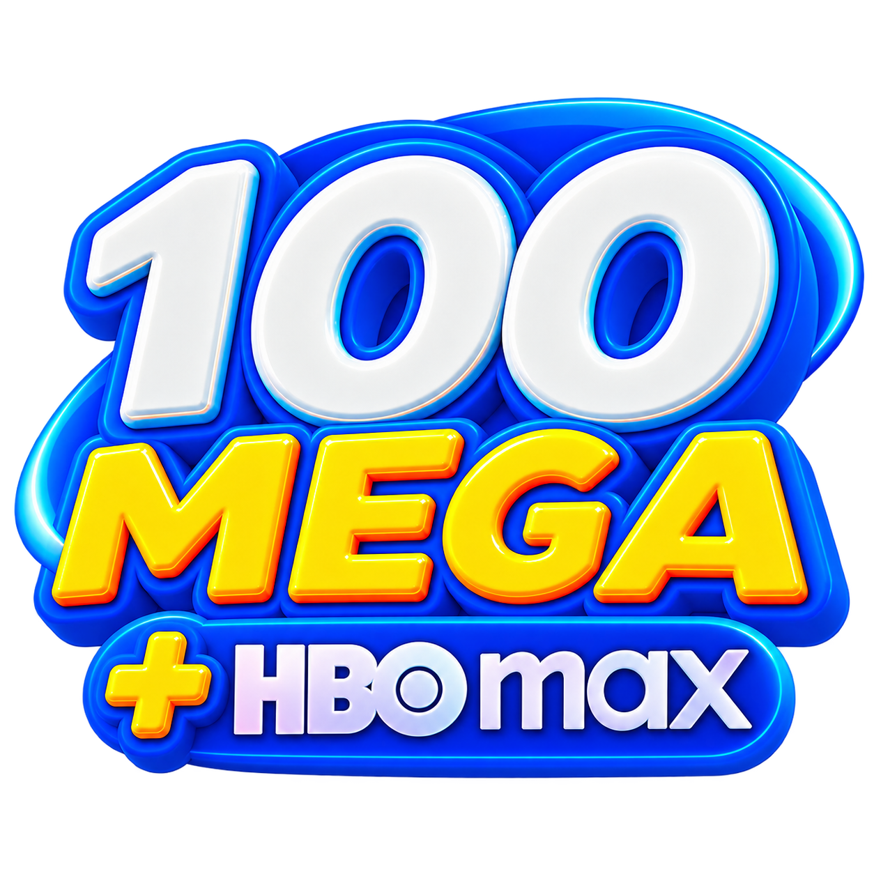 Ícone promocional do plano 100 Mega com HBO Max